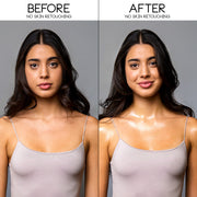 IMAGE 5: MODEL BEFORE AND AFTER USING VANILLA MILK BODY OIL